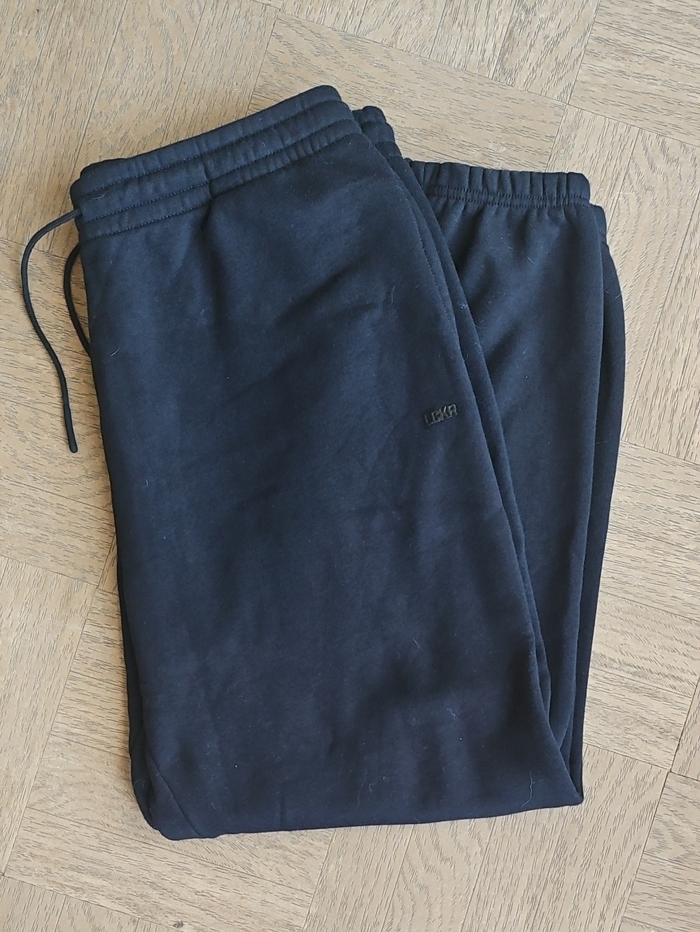 LCKR Men's Black Jogger Sweatpants Back Pocket XL